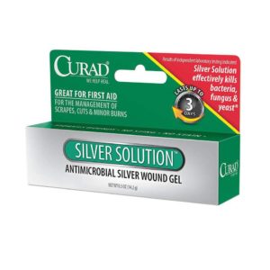 Emballage extérieur/boîte de gel antimicrobien Curad Silver Solution