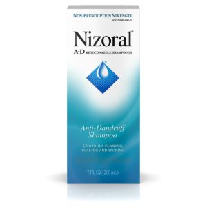 New packaging for the 200ml unit of Nizoral's ketoconazole based anti-dandruff shampoo